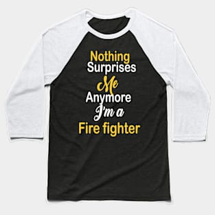 Fire fighter Baseball T-Shirt